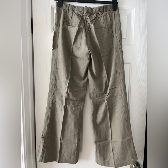 NWT Just Living Linen Khaki Pants - Picture 2 of 4